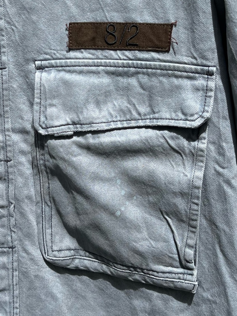 🌻NEW Hudson Jeans x Brandon Williams “Jeff” workwear shirt jacket "shacket" sz L - Picture 6 of 9